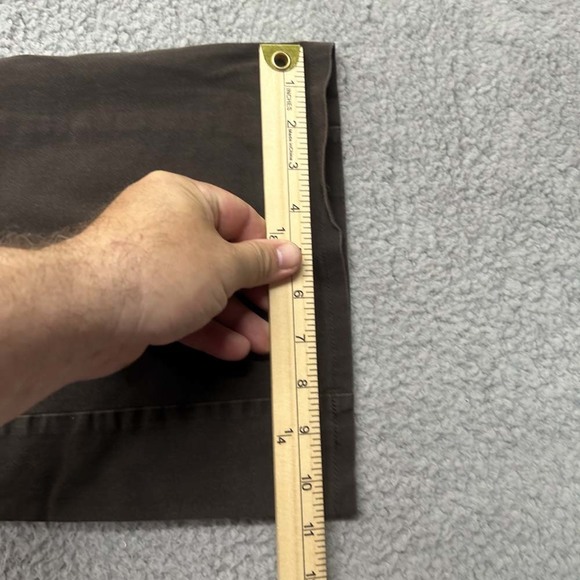 Body By Victoria Pants Womens Size 12  32X33 Chico Straight Brown - Picture 8 of 10